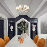 Подвесная люстра Arte Milano Florentia-3857 303857/6 Wh/Gd (220V, на цепи)