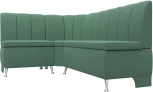 Диван кухонный угловой Кантри левый угол (Зеленый/Рогожка) Лига Диванов арт.123219L
