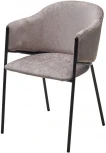 Стул M-City ДИЛЛ, цвет RAIN 11 капучино, велюр / черный каркас