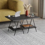 Стол журнальный ESSEL COFFEE TABLE (Темно-серый) LEVE