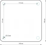 Наземный светильник Elektrostandard Ignis 1550 TECHNO черный (220V, IP54)