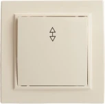 Переключатель одноклавишный (слоновая кость) Stekker Эрна 39618