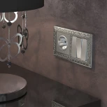 Набор клавиш для выключателя трехклавишного (cеребряный рифленый) Werkel W1139009 (a051353)