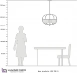 Подвесная люстра Lumina Deco LDP 1141-5 BK+MD