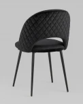 Стул велюр с ромбами черный Stool Group УТ000025812