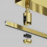 Основание потолочное Short для блока питания с вводом питания Flarity латунь Maytoni Accessories for tracks Flarity TRA156С-BB1-BS