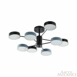 Потолочная люстра на штанге Arte Milano Ferrara 250906/8B Bk/Gr (LED, 220V, круглые)
