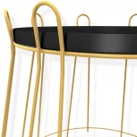 Столик журнальный SHT-CT6 золото/черный муар от фабрики Mebelik