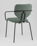 Стул обеденный Masey с подлокотниками зеленый Stool Group арт.УТ000039587