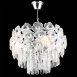 Подвесная люстра хрустальная Reluce 02447-0.4-04 CH (220V, на цепи)