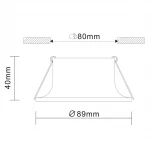 Встраиваемый точечный светильник ST Luce Mobarra ST202.508.01 (220V, круглые)