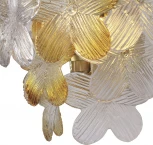 Настенный светильник ST Luce Tender SL6240.201.02 золотистый/Прозрачный, январный E14 2*60W (220V, цветы)
