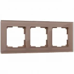 Рамка на 3 поста Favorit (латте, стекло) Werkel W0031142 (a058820)