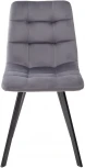 Стул CHILLI SQUARE BLUVEL-14 серый, велюр / черный каркас М-City