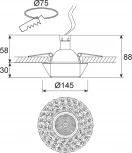 Встраиваемый точечный светильник Donolux N1628 N1628-White (220V, круглые)