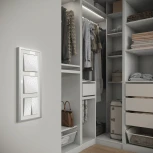 Рамка на 3 поста Baguette (белый/серебро) Werkel W0032850 (a060232)