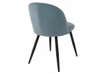 Стул Woodville на металлокаркасе Gabi 1 light blue / black 15109