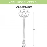 Наземный фонарь Fumagalli Cefa U23.158.S30.AYF1R (220V, IP55)