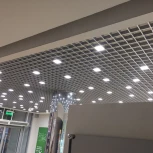 Светильник светодиодный потолочный встраиваемый, 5000K для ячеек 100x100мм, в комплекте с и/п Uniel Grilyato Mini ULP-1010 7W/5000К IP40 GRILYATO WHITE