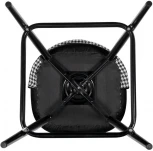 Стул Bradex Home полубарный Leo черный с жаккардом, с поворотным механизмом (RF 0270)