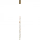 Подвесной светильник Odeon Light Marbella 6674/20L под латунь/металл/алебастр IP20 LED 20W 900Лм 3000K/4000K (220V, на проводе, круглые)