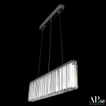 Подвесная люстра светодиодная APL LED Sicilia SH08.90.A.Ni.4000 (220V, хрусталь, на тросе)