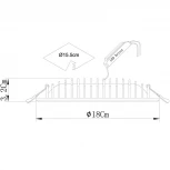 Встраиваемый точечный светильник Arte Lamp Sirio A7207PL-2WH (LED, 220V)