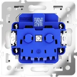 Розетка с заземлением, шторками и крышкой (белый матовый) Voltum S70 VLS040302