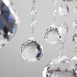 Подвесная люстра Eurosvet Collana 10096/5 хром/прозрачный хрусталь Strotskis