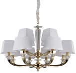 Подвесная люстра Newport 11400 11408+4/C gold (220V, на цепи)