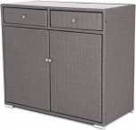 "Мальта" тумба плетеная из искусственного ротанга, цвет графит 4SIS арт.УТ-00002577