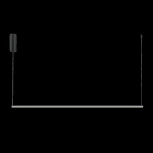 Подвесной светодиодный светильник Maytoni Halo MOD246PL-L24BK (220V, на тросе)