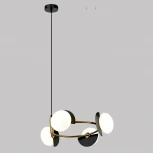 Подвесной светильник Eurosvet Moity 70150/4 черный/латунь (220V, на тросе)