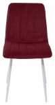 Обеденный стул M-City DUBLIN G108-38 винный, велюр / белый каркас