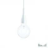 Подвесной светильник Ideal Lux Minimal SP1 BIANCO (220V, на проводе, шарики)