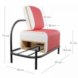 Кресло R-Home Gawaii Тем серый