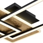 Потолочная люстра Lumion Goldy 8021/90CL черный/золотой/черный, металл/акрил с пультом ДУ LED 90W 220V 3000-6500К