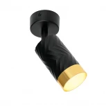 Спот Wolta WSL-GU10/S09BG под лампу GU10 Черный / Золотой LINEA