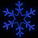 Светодиодная снежинка "Путеводная Звезда" диаметр 0,8м, синяя, дюралайт на металлическом каркасе, IP65 Laitcom LC-13057