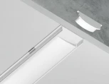Алюминиевый профиль накладной гибкий для светодиодной ленты до 15мм Ambrella Illumination GP1600WH