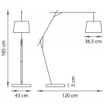 Торшер Lightstar Sesso 808717