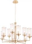 Подвесная люстра Crystal Lux GLORIA SP9 BRASS (220V, на цепи)