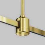 Крепление потолочное Long 700мм с прямым коннектором питания Flarity латунь Maytoni Accessories for tracks Flarity TRA159С-IPC1-BS (24V)