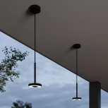 Уличный светильник подвесной Elektrostandard Verano 35185/H черный (LED, 220V, на проводе, круглые, IP54)