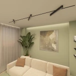 Трековый светильник однофазный 220V Denkirs Edder DK6644-BK