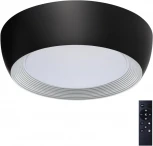 Потолочный светильник круглый Sonex Cronus 7716/54L металл/акрил/белый/черный LED 54Вт 3000-6500К D500 IP20 пульт ДУ (220V, круглые)