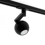Трековый светильник однофазный 7W 220V Black RAUMBERG 8588Bk (LED, шар)