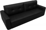 Диван прямой Лига-031 (Черный/Экокожа) Лига Диванов арт.121277