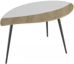 Стол журнальный Калифорния Лайм Дуб сонома/Белый от фабрики Калифорния