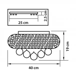 Потолочная люстра Osgona Monile 704064
